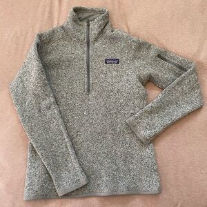 Patagonia grey quarter zip size small